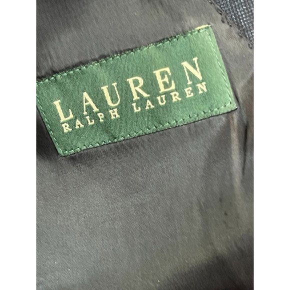 Lauren Ralph Lauren Mens 100% Wool Blazer Coat Jacket Single Breasted Blue SZ 40 - Picture 5 of 7